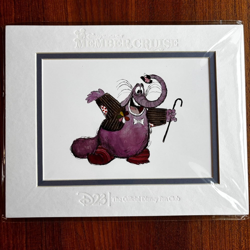 Disney D23 Member Cruise Fan Club Concept Art 2017 Bing Bong Character Print